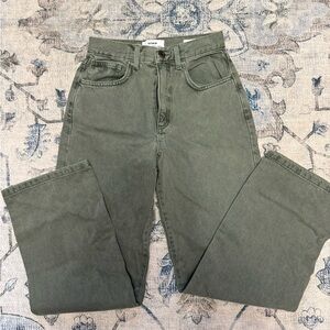 Cotton On Olive Loose Straight Jeans
